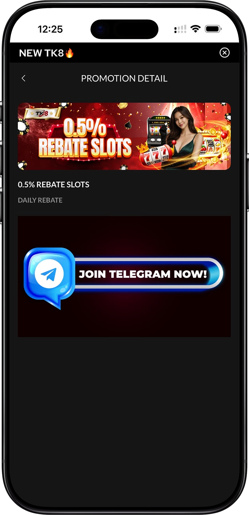 0.5% REBATE SLOTS Overview