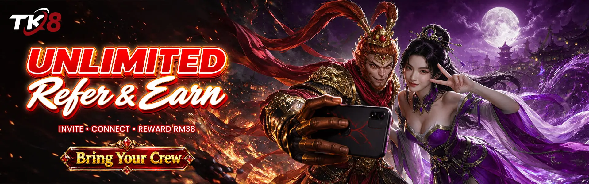 Unlimited refer and earn rewards