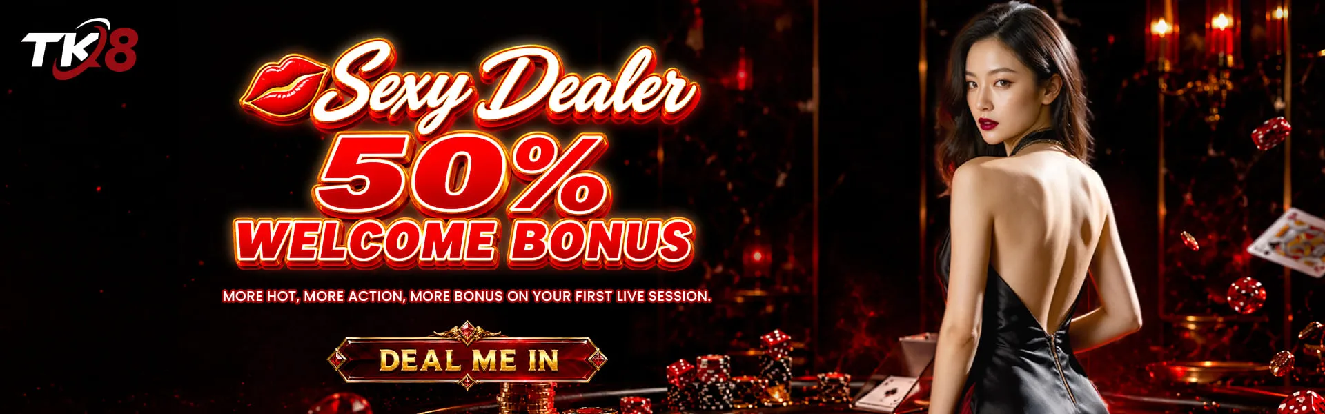 Sexy Dealer 50% welcome bonus